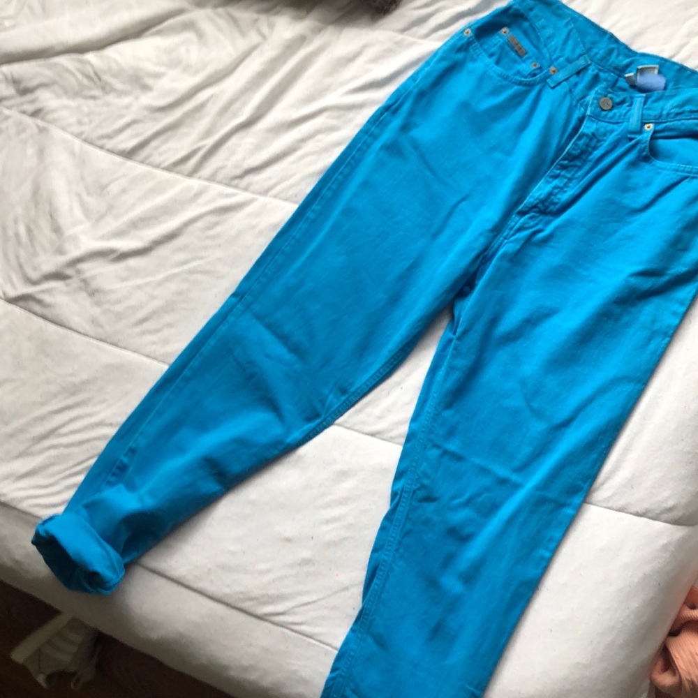 Vintage Calvin Klein high waisted blue jeans